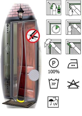 China magnetic screen door curtain ,magnetic mosquito net ,polyester door curtain,90*210cm supplier