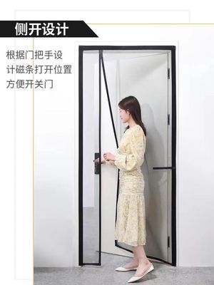 China Fiberglass Screen Door Curtain,Mesh Door,Window Screen,Mosquito Net for door supplier