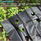 Soft 50cm Polypropylene Woven Ground Cover Membrane Black