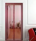 Colorful Polyester Mosquito Net Door Curtain Magnetic Screen Door Curtain 100x220cm
