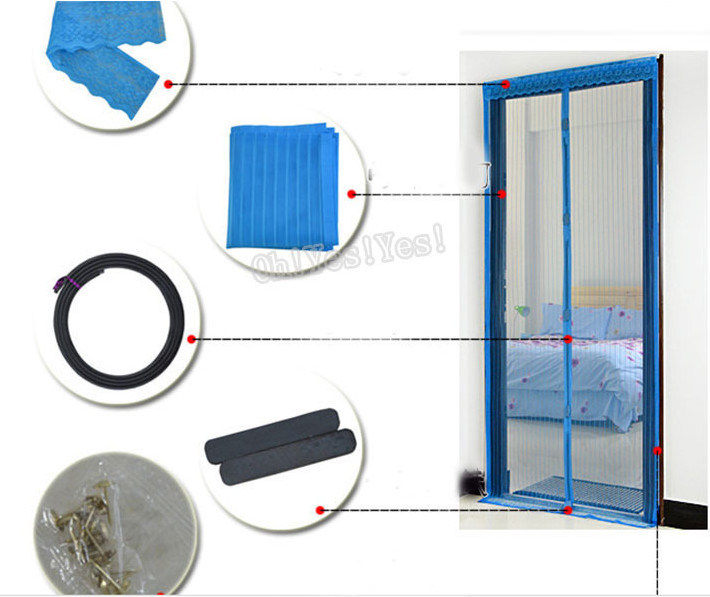 Amazon hot sale in summer polyester door curtain,mesh door curtain to