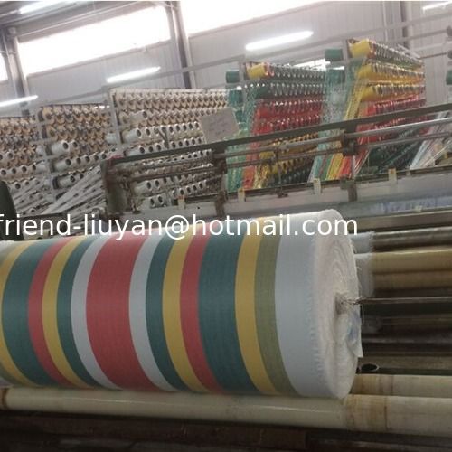 Stripe Polyethylene Tarp Rolls Woven Fabric With Lamination  Building