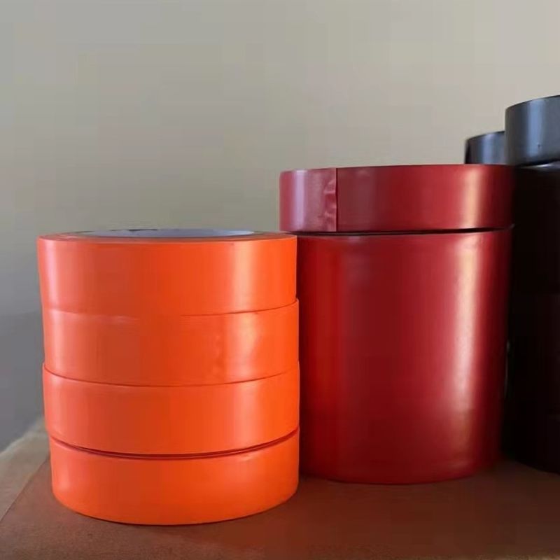 Orange Red Pvc Marking Tape Plastic Binding Band Narrow Plastic Membrane Band