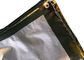 80gsm anti-rainy PE tarpaulin for garden use,6*8m,green/silver color supplier